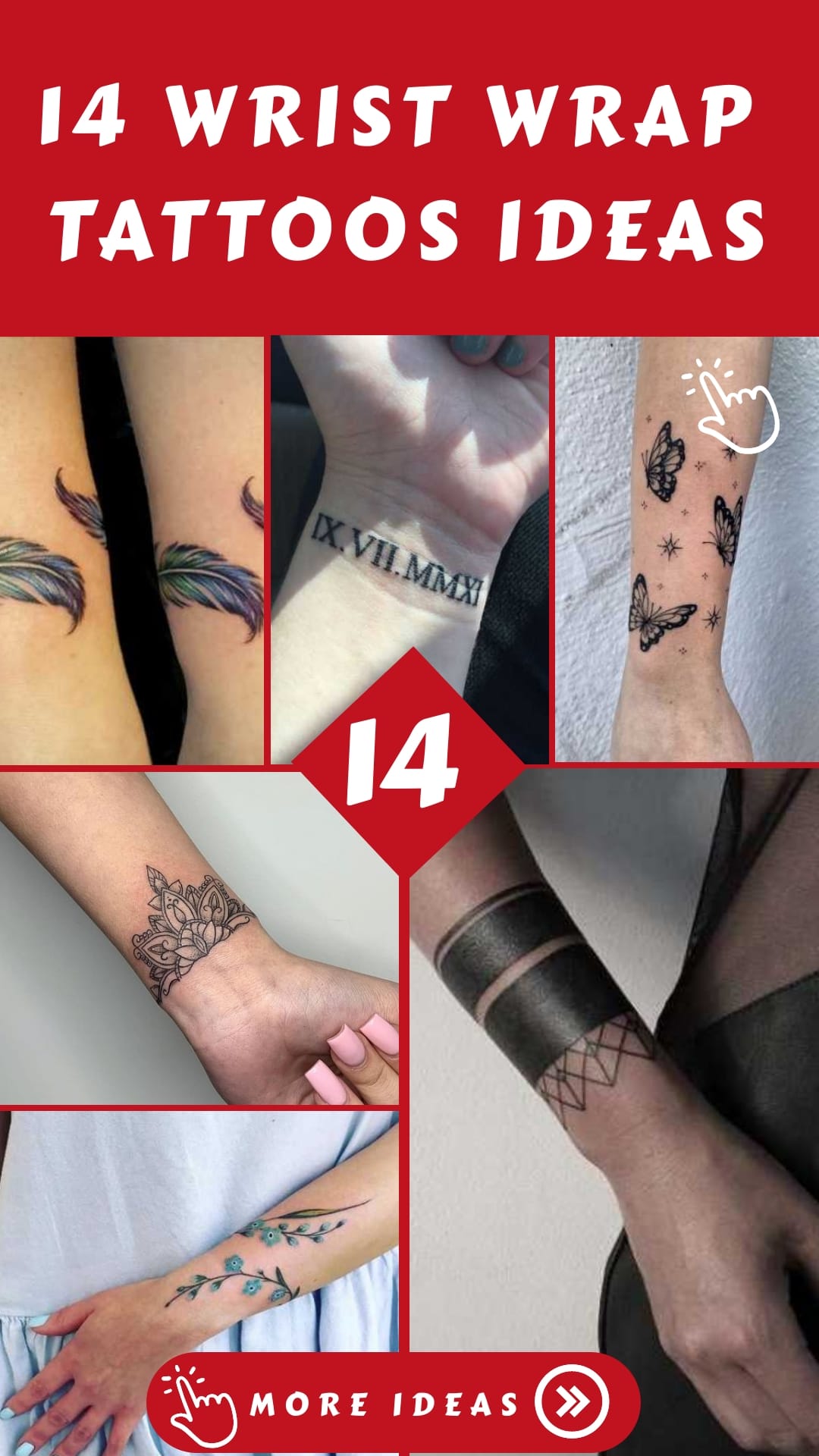 14 Wrist Wrap Tattoos for Women Ideas: Delicate and Stylish Ink