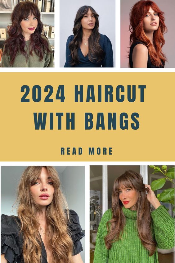 2024 Haircut with Bangs 22 Ideas: Short, Shaggy, Mullet, and More