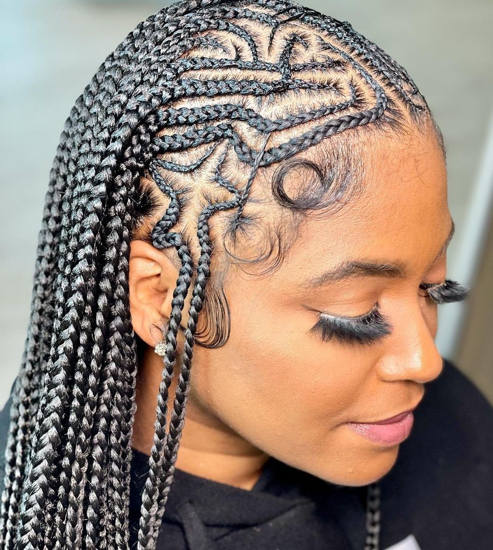Feed-In Half Up Hairstyle