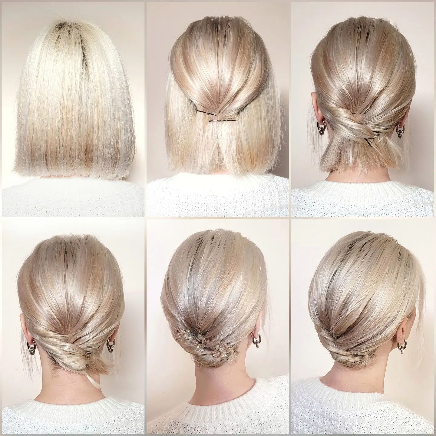 12. Sleek and Chic: Elegant Hairstyles for Short Blonde Hair