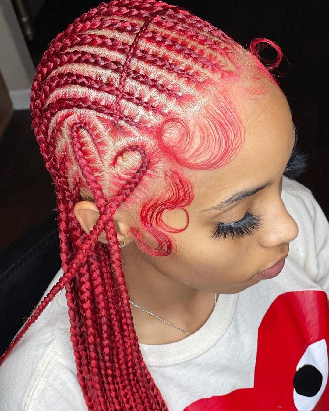 Feed-In Braids with Baby Hairs