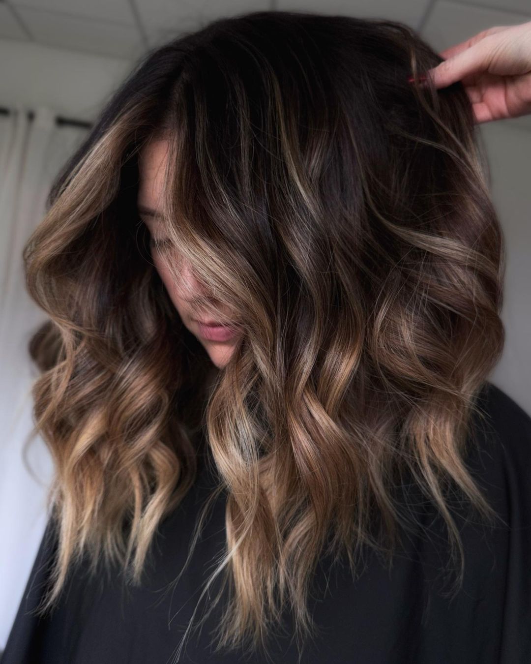 Subtle Blonde Highlights for Brunette Hair