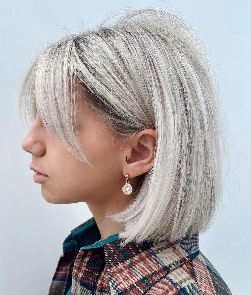 Trendy Medium Bob with Bangs