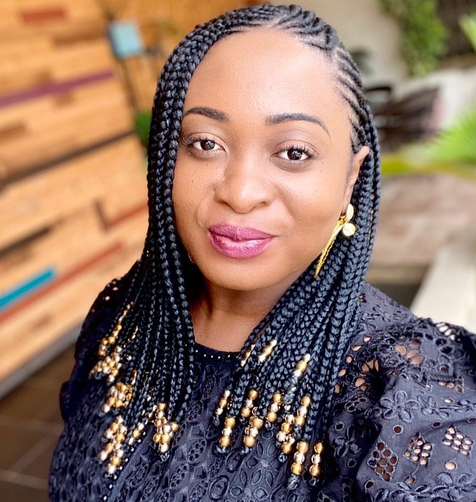 Shoulder-Length Goddess Braids