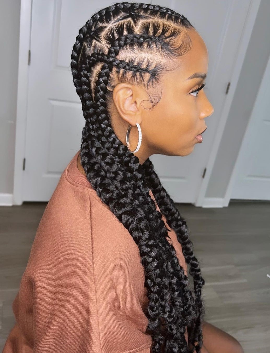 Criss-Crossed Feed-In Braids