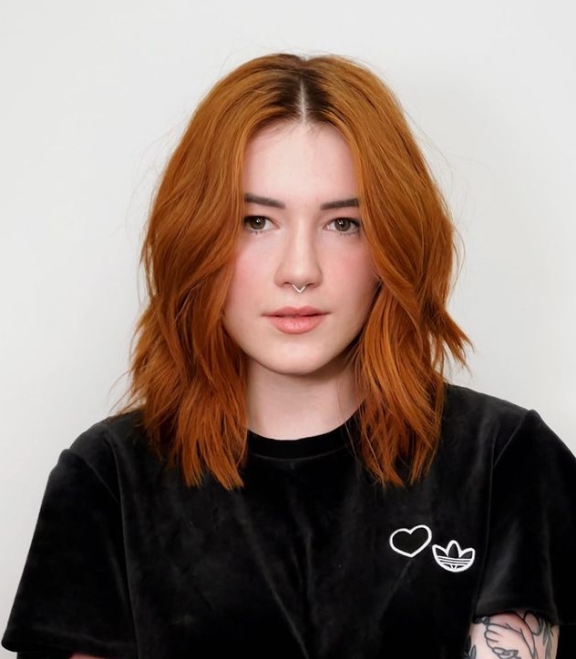 38. The Subtle Glow of Soft Ginger Waves