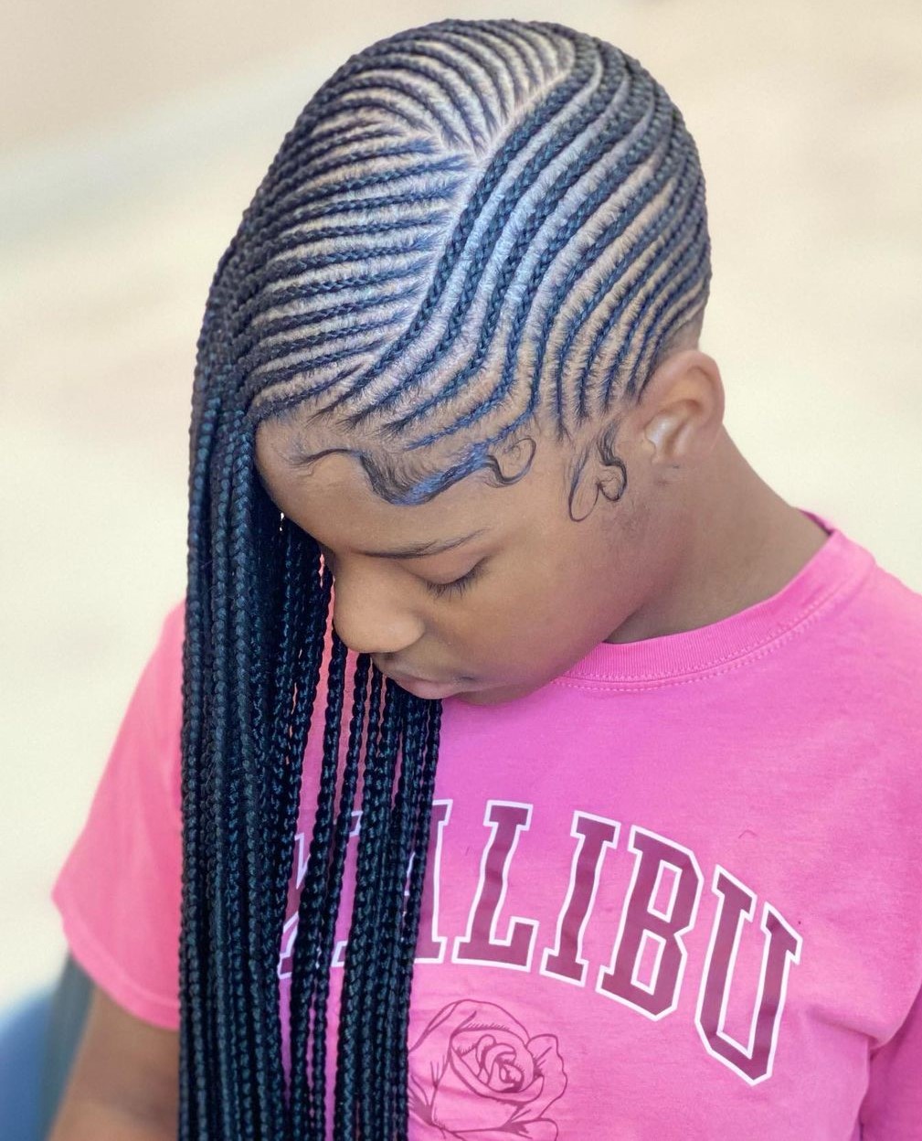 Feed-In Lemonade Braids to the Side
