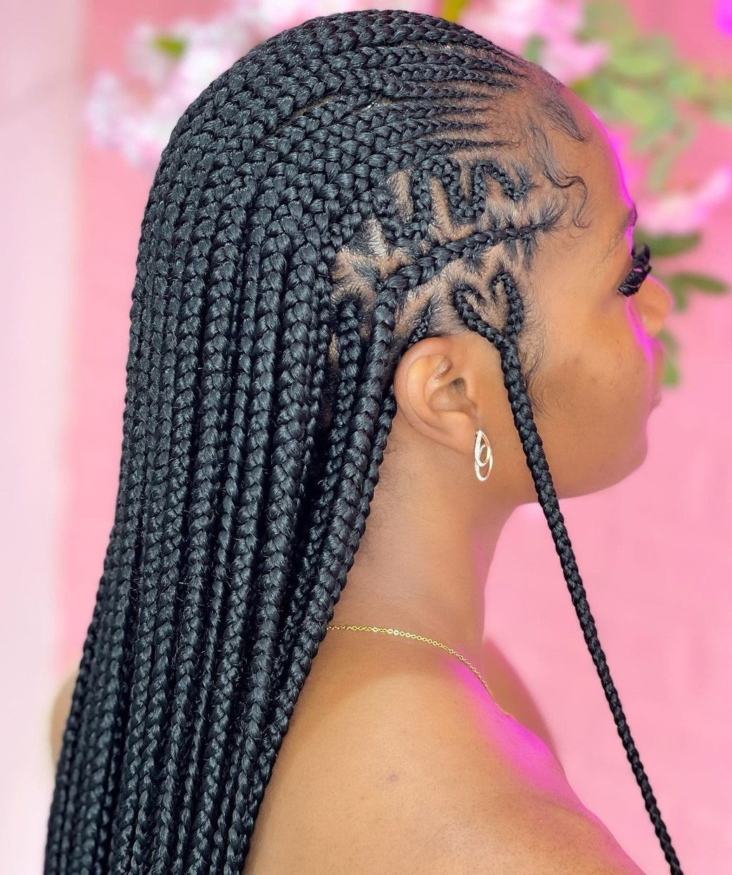 Feed-Ins and Long Free Braids