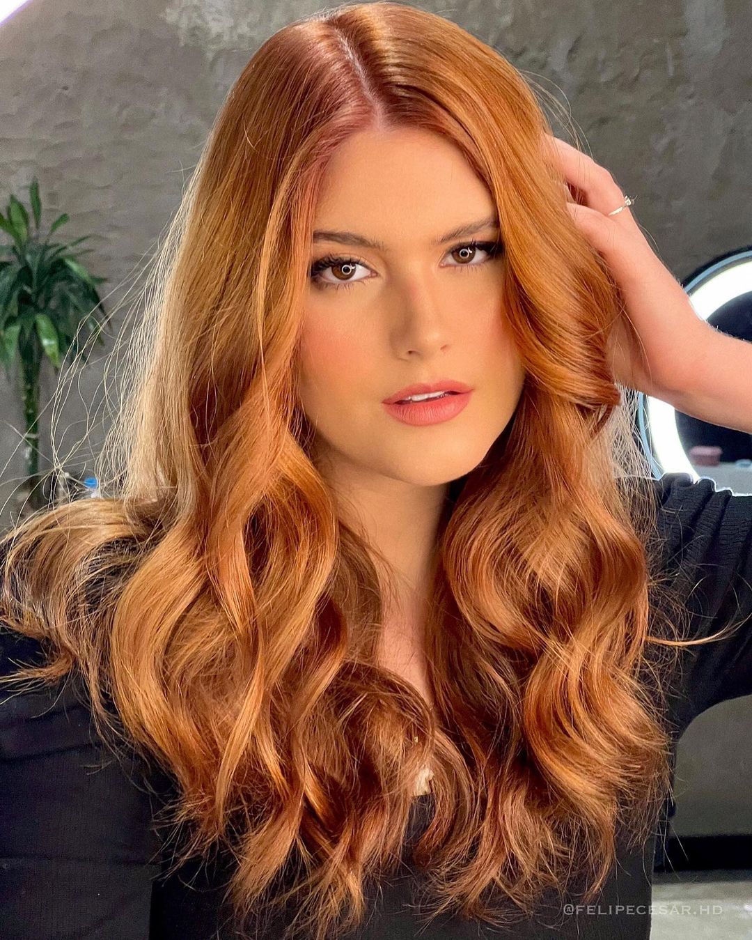 49. Radiance Redefined: The Fiery Elegance of Ginger Waves
