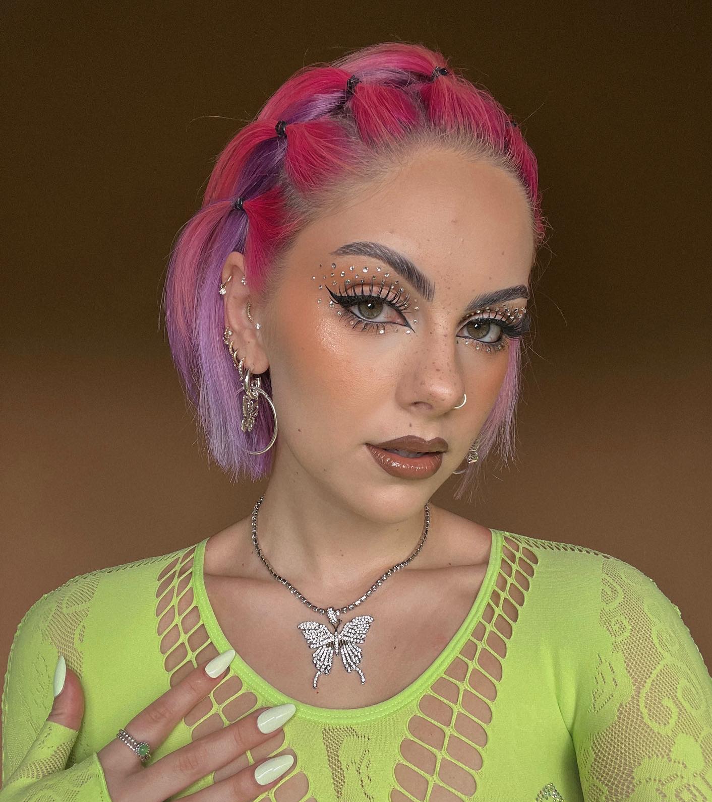 5. Playful Braided Crown with a Pop of Color