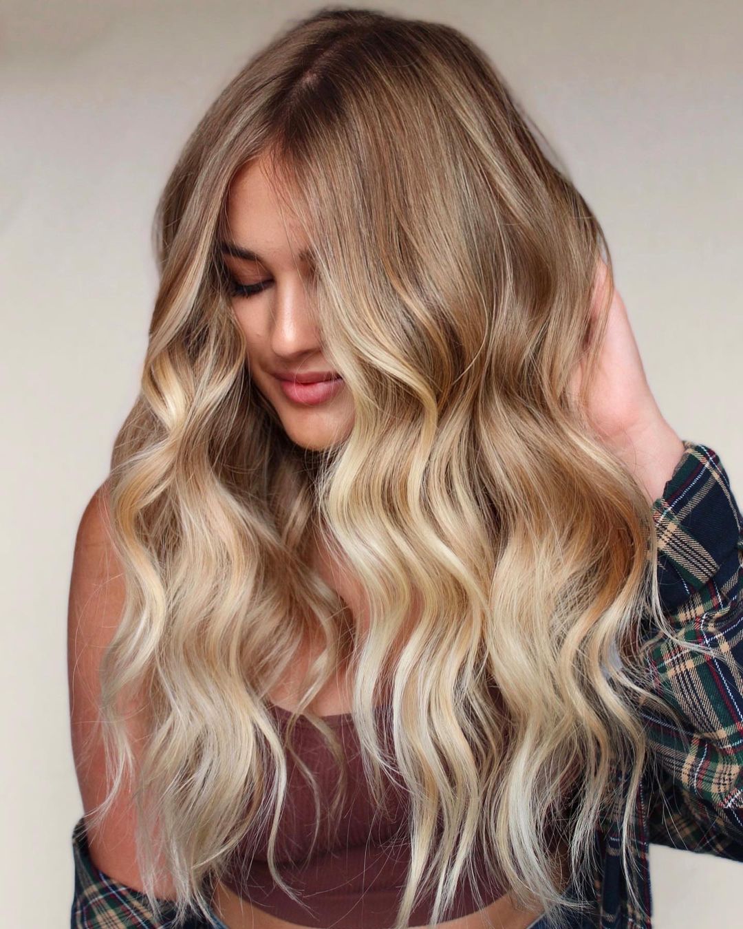Honey Blonde Hair with Lighter Front Pieces