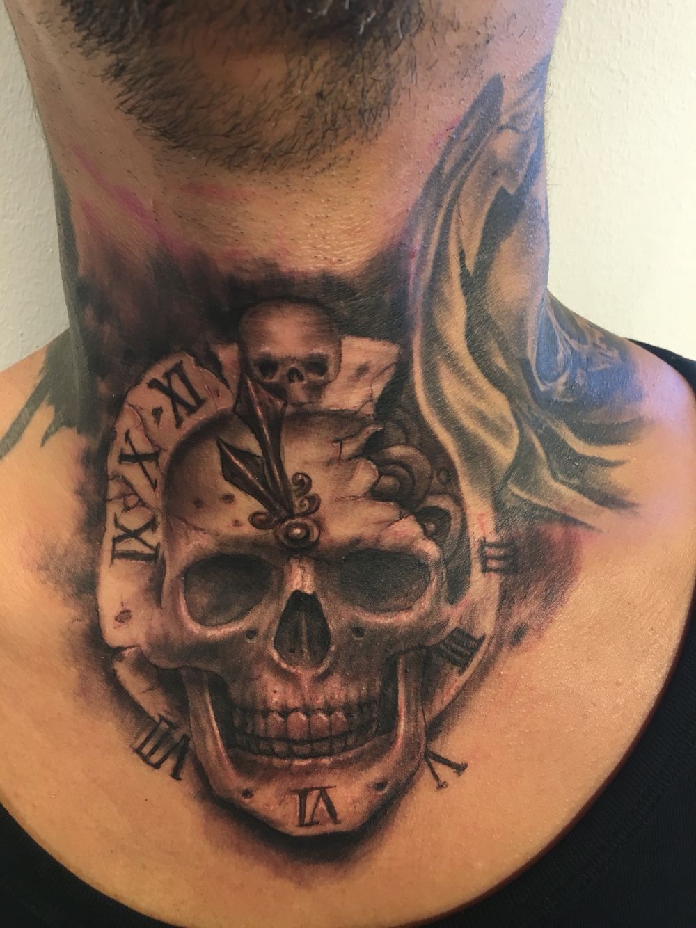 Best 27+ front neck tattoo for guys you must try this year