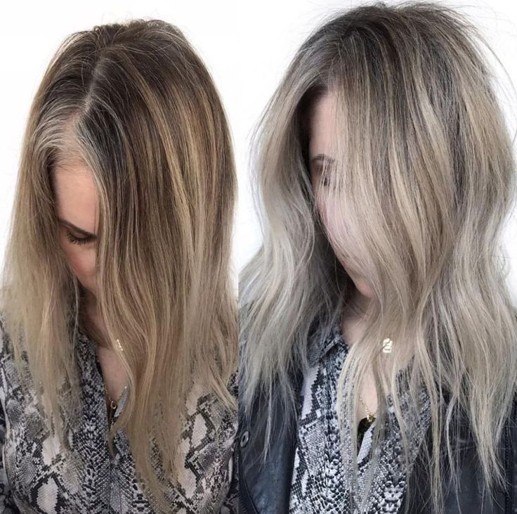 11. Transformative Grey Blending with Soft Ashy Highlights