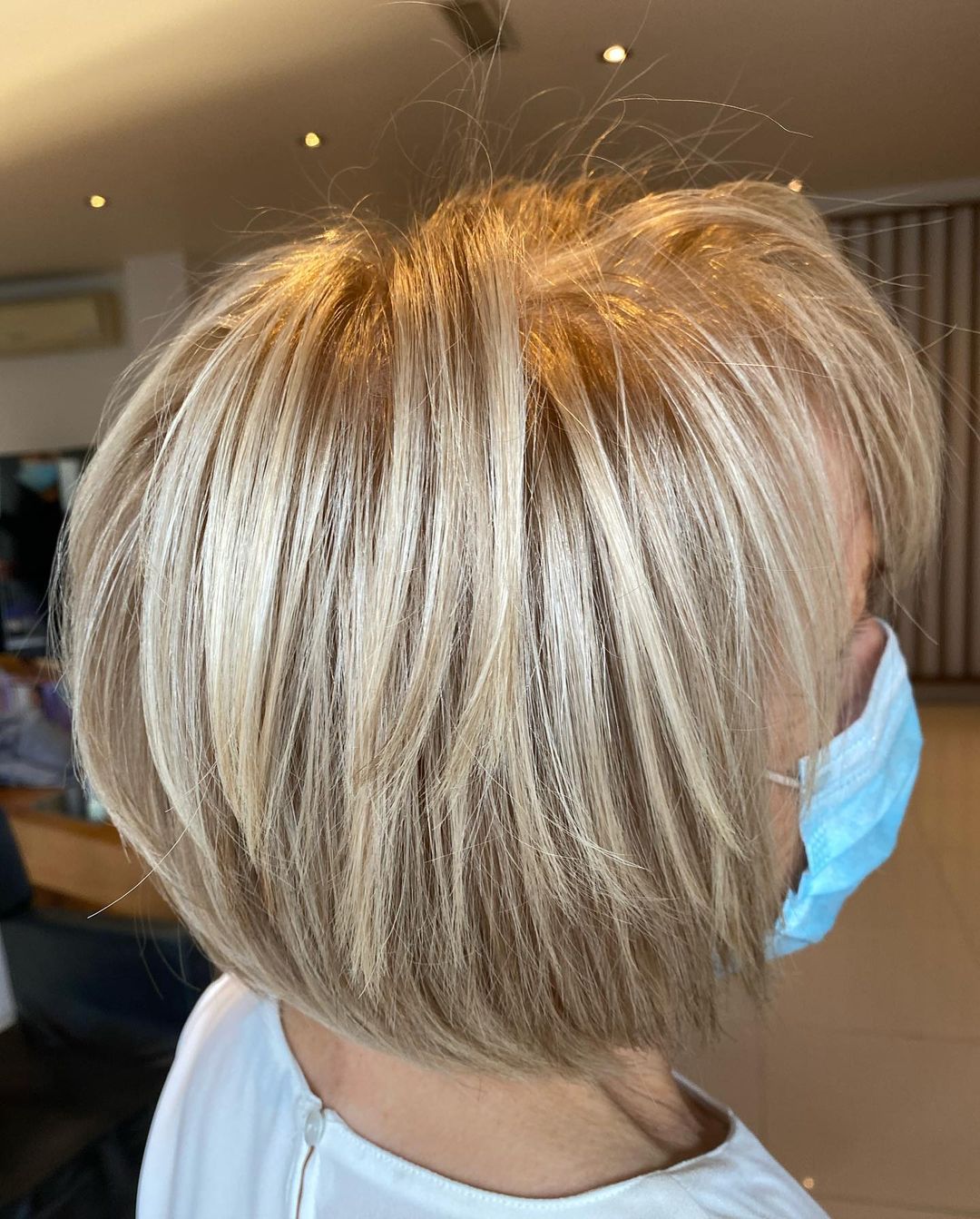 short stacked bob haircut over 50