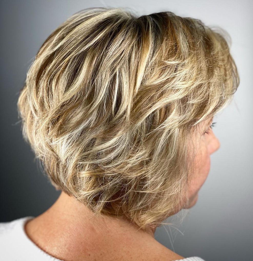 short stacked bob haircut over 50