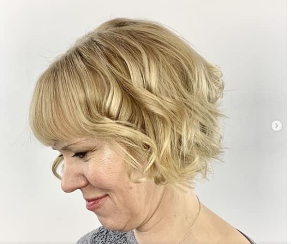 short stacked bob haircut over 50