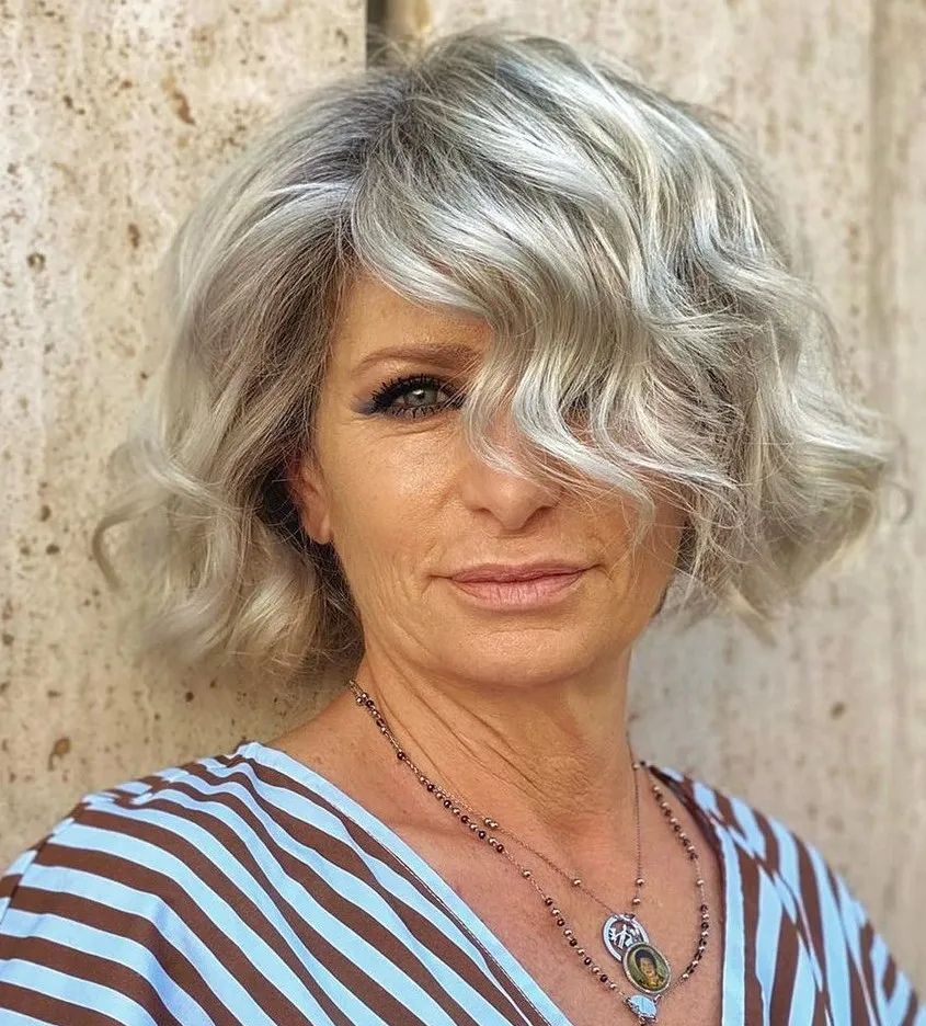 short stacked bob haircut over 50