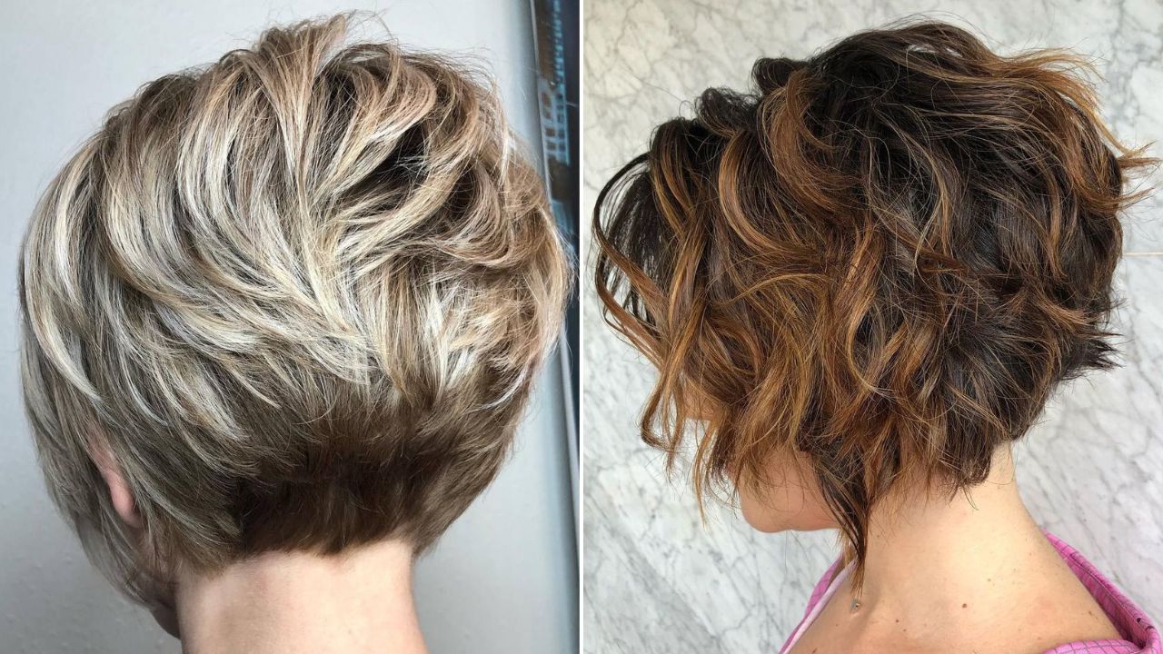 short stacked bob haircut over 50