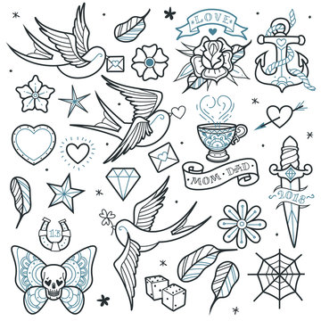traditional flash tattoo ideas