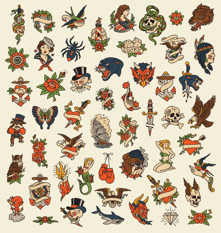 traditional flash tattoo ideas