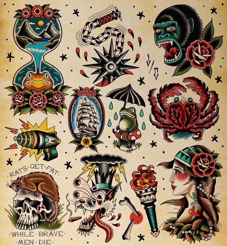 traditional flash tattoo ideas