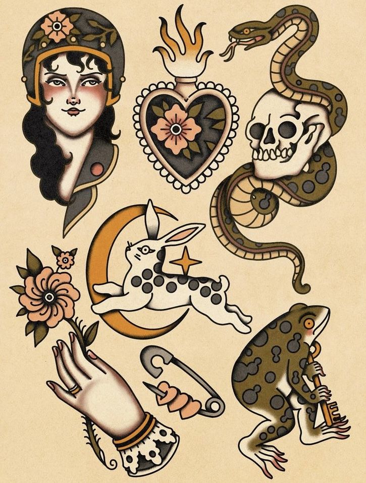 traditional flash tattoo ideas