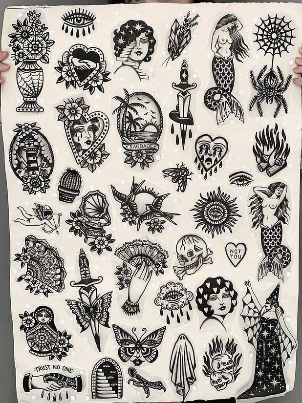 traditional flash tattoo ideas
