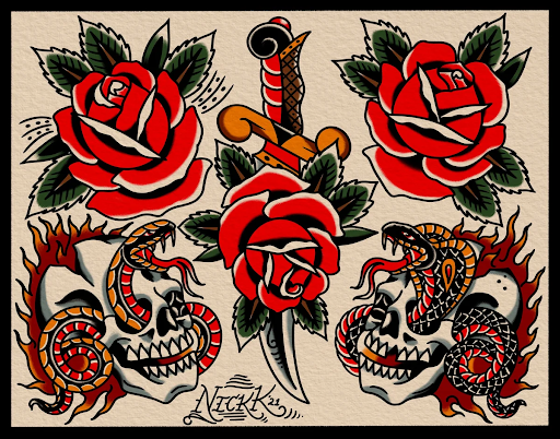 traditional flash tattoo ideas