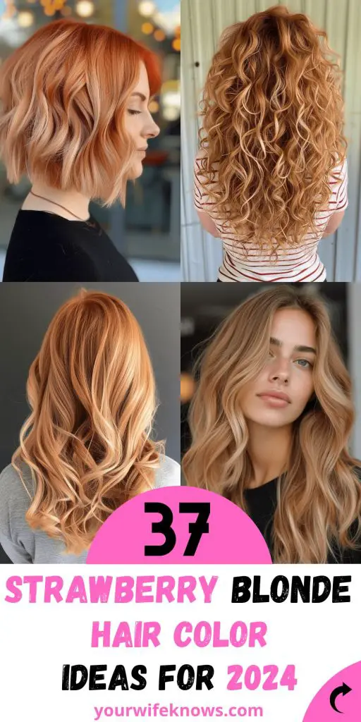 The Radiant Glow of Strawberry Blonde Hair: 37 Ideas for 2024