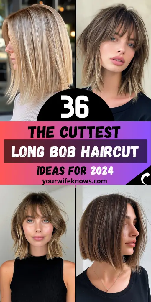 36 Trendy Lob Haircut ideas in 2024