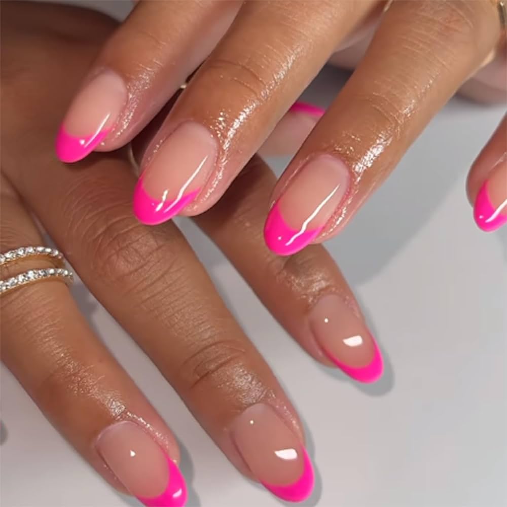 Top 12+ Bright Pink French Tip Nails to Try in 2024 – Don’t Miss Out!