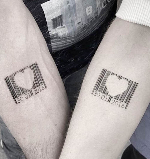 59. Barcode Love: A Timeless Stamp of Commitment