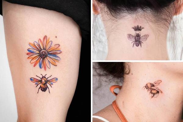 49 Unique Bee Tattoos with Meaning