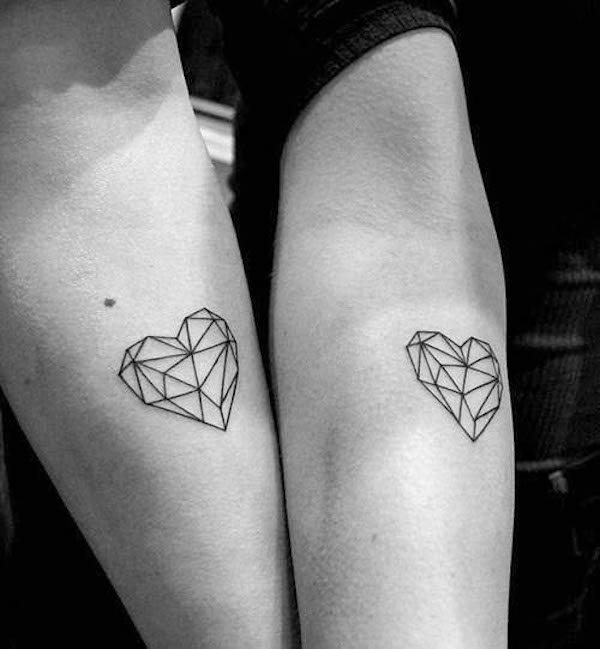 66. Modern Love: Geometric Hearts for the Stylish Couple