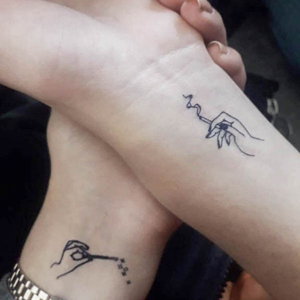 11. Whimsical Connection Through Minimal Ink