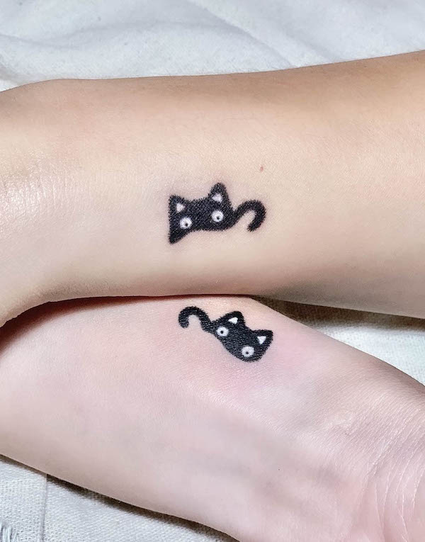 2. Whimsical Cat Duo for the Playful Couple