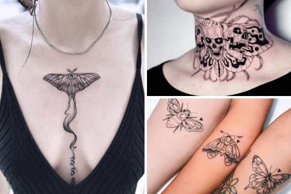 54 Fascinating Moth Tattoos With Meaning