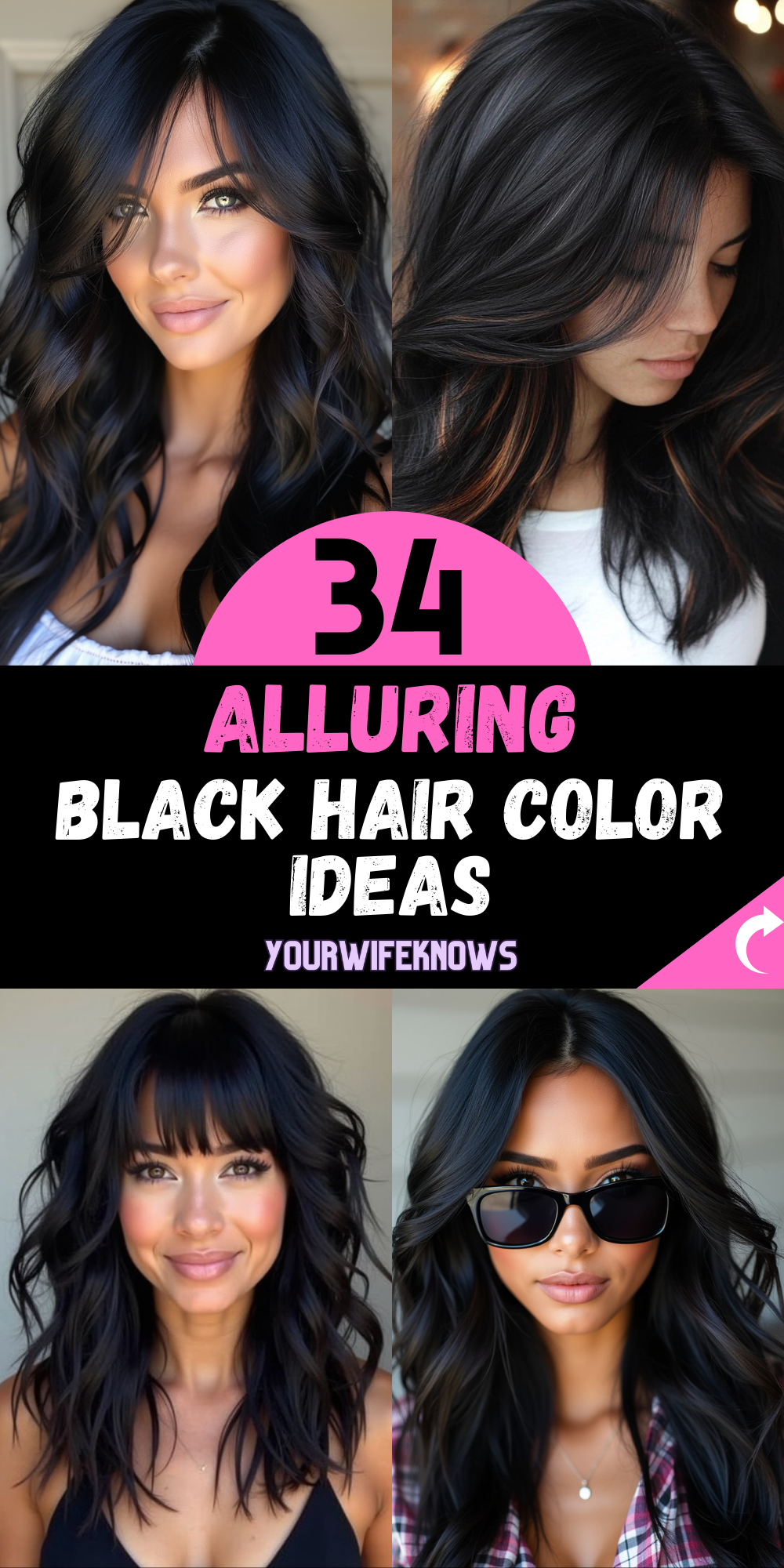 34 Stunning Black Hair Color Ideas