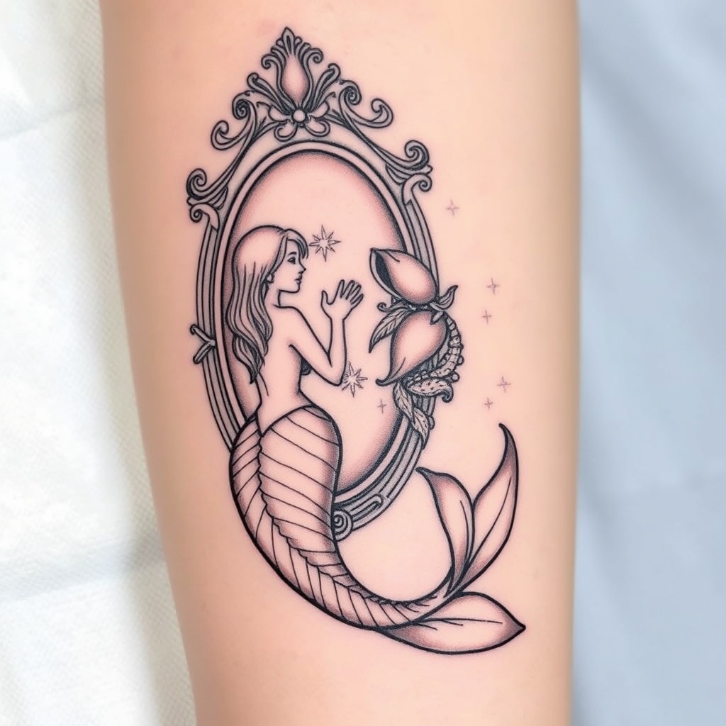 11. "The Mermaidโs Mirror: Reflecting Inner Beauty"