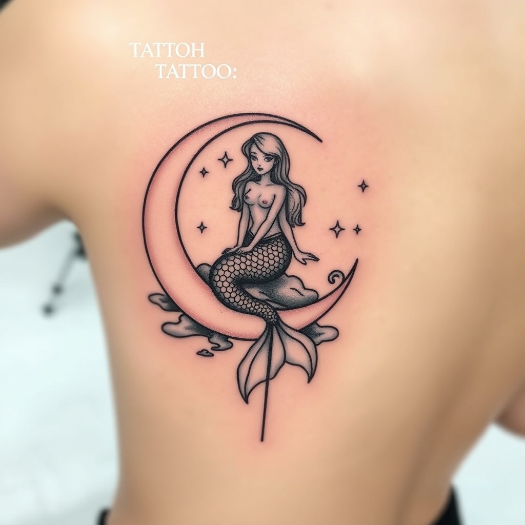 15. "The Mermaid and the Moon: A Mystical Connection"