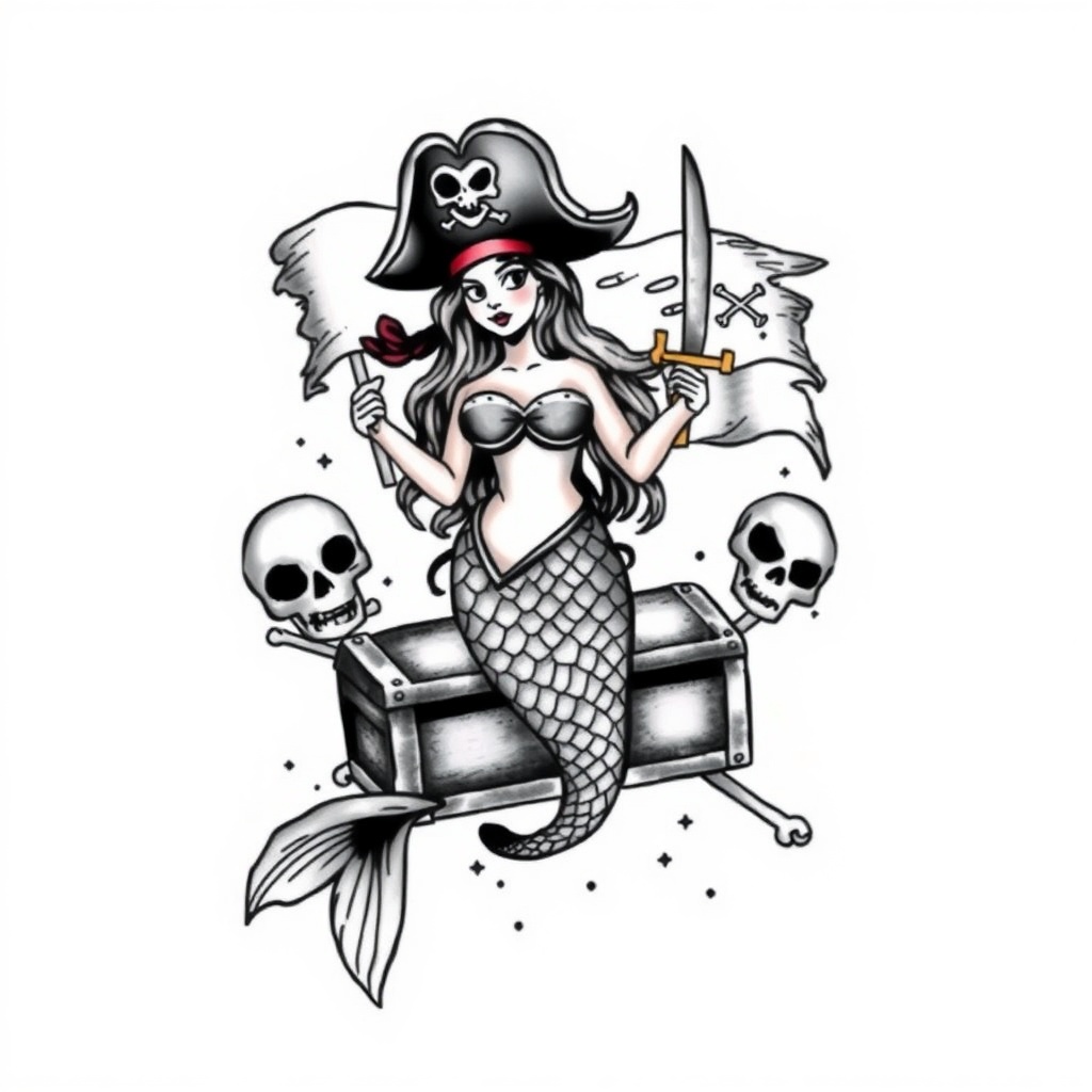 16. "The Pirate Mermaid: A Rebel of the Seas"