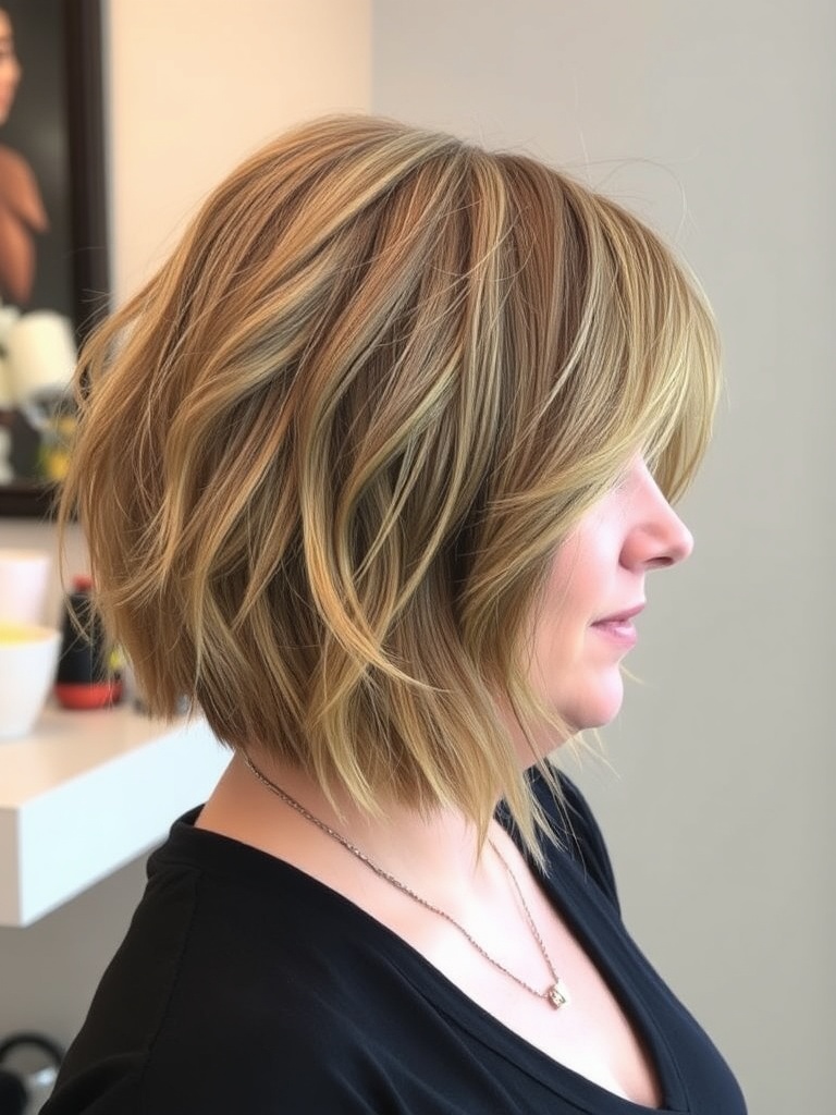 18. The Golden Hour Glow Bob for Fall