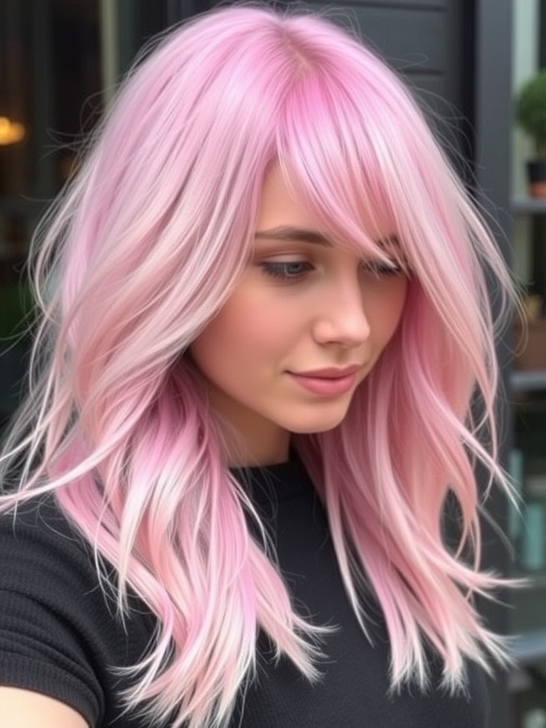 2. ** 2. Elevate Your Look with Pastel Pink Frost