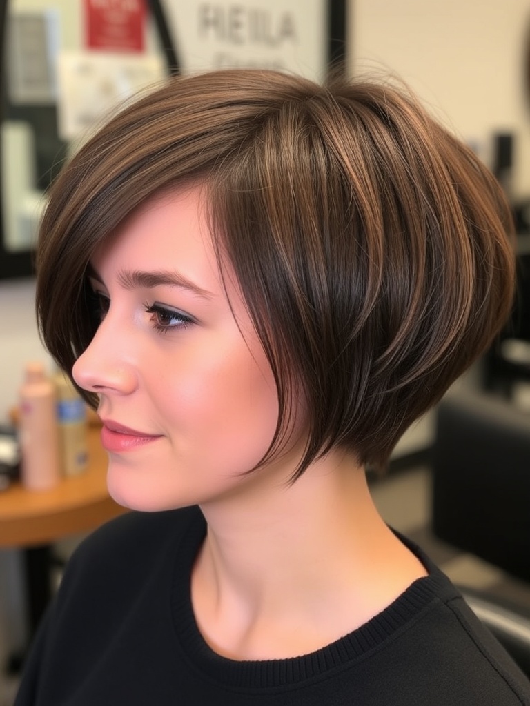 3. Embrace the Charm of a Sleek Layered Bob