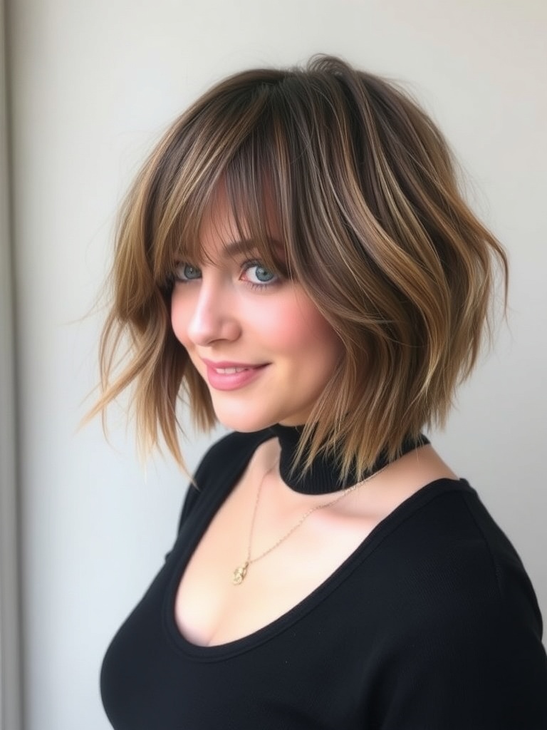 7. Why a Wispy Fringe Transforms Any Choppy Bob