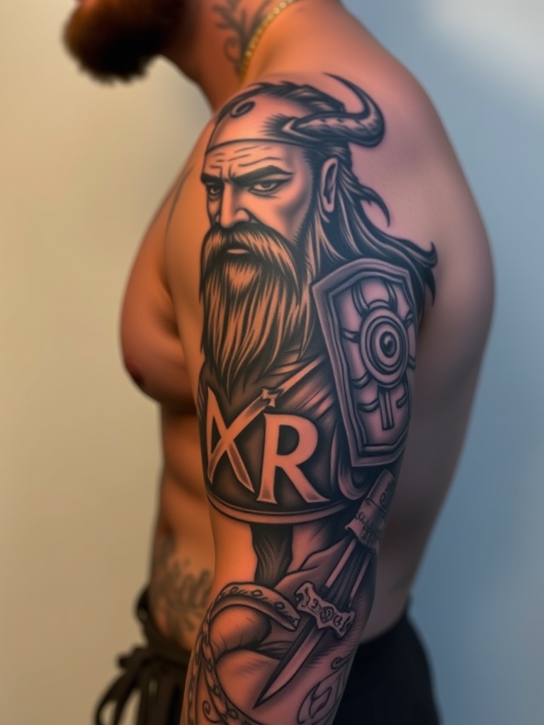3. Unleash Your Inner Warrior with Bold Viking Art